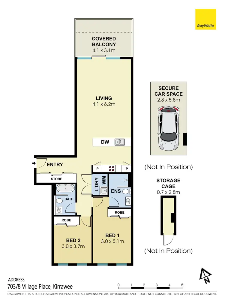 Floorplan of Homely unit listing, 703/8 Village Place, Kirrawee NSW 2232