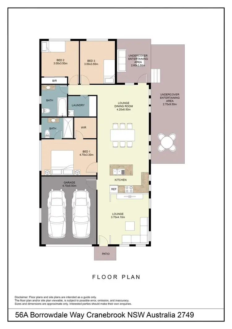 Floorplan of Homely house listing, 56A Borrowdale Way, Cranebrook NSW 2749