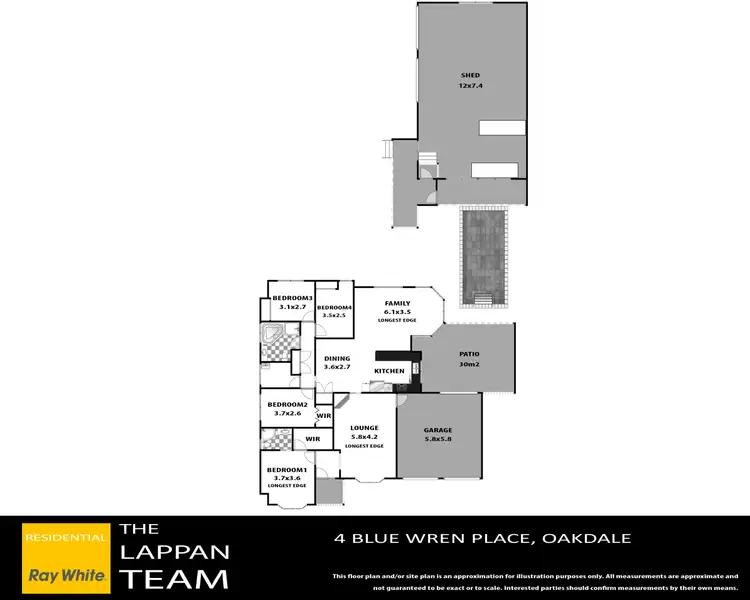 Floorplan of Homely house listing, 4 Blue Wren Place, Oakdale NSW 2570