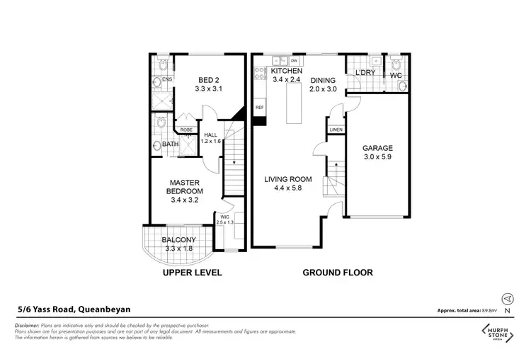 Floorplan of Homely townhouse listing, 4/6 Yass Road, Queanbeyan NSW 2620