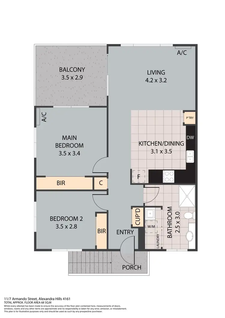 Floorplan of Homely unit listing, 11/7 Armando Street, Alexandra Hills QLD 4161