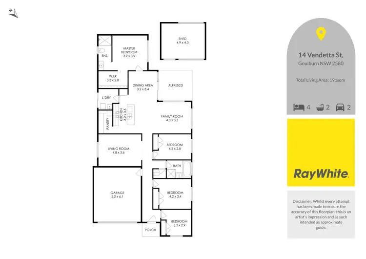 Floorplan of Homely house listing, 14 Vendetta Street, Goulburn NSW 2580