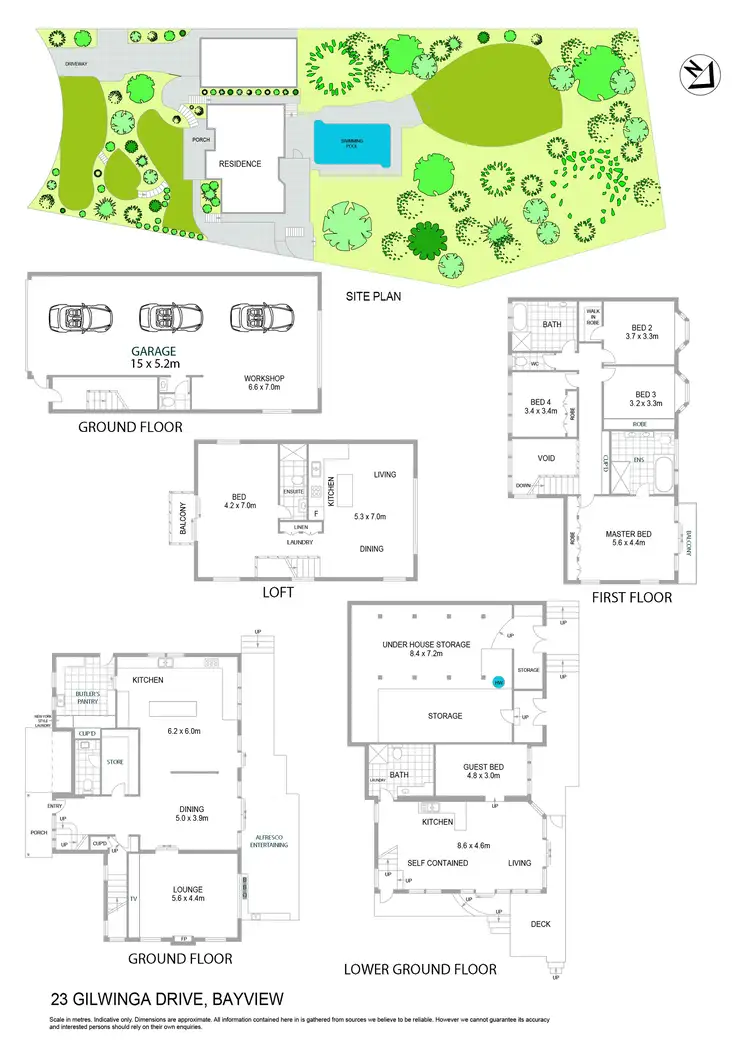 Floorplan of Homely house listing, 23 Gilwinga Drive, Bayview NSW 2104
