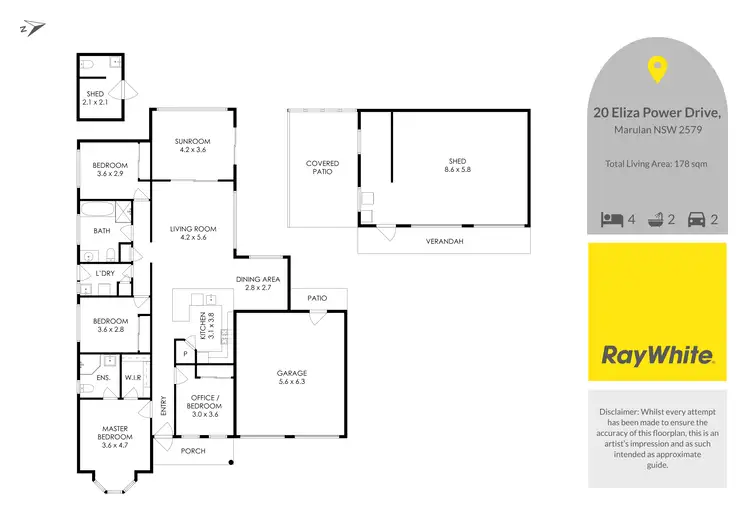 Floorplan of Homely house listing, 20 Eliza Power Drive, Marulan NSW 2579