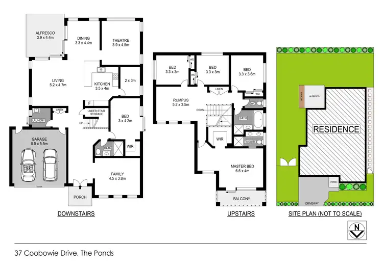 Floorplan of Homely house listing, 37 Coobowie Drive, The Ponds NSW 2769