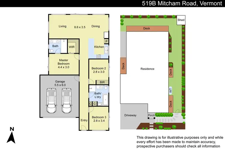 Floorplan of Homely house listing, 519B Mitcham Road, Vermont VIC 3133