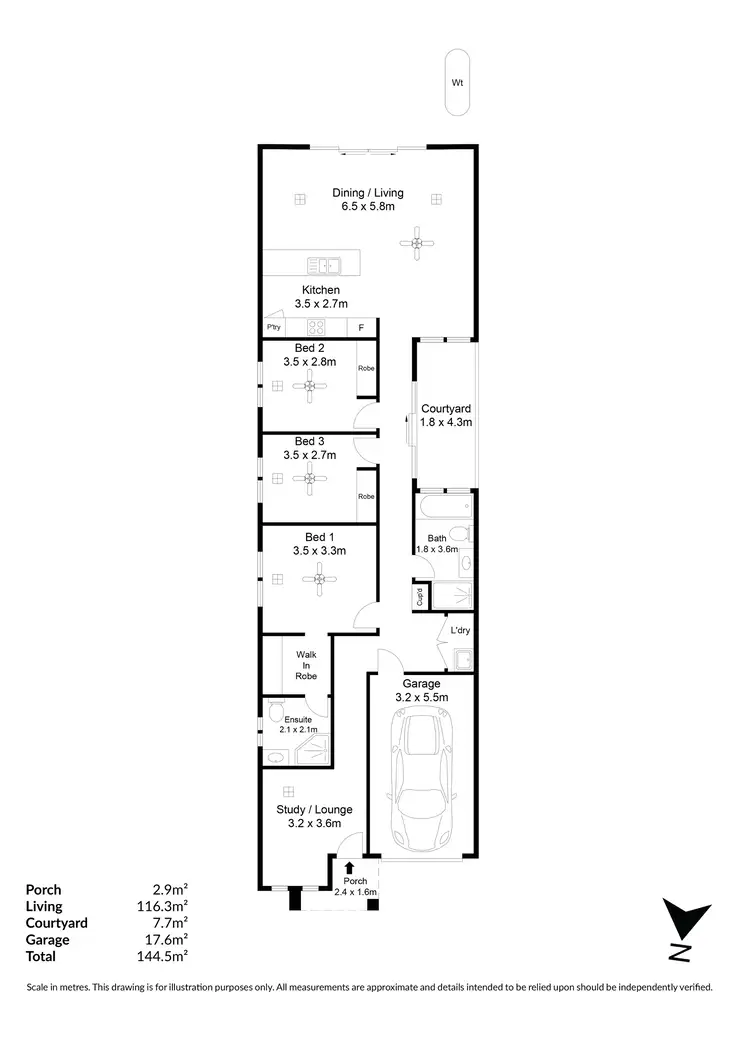 Floorplan of Homely house listing, 10 Bradford Court, Enfield SA 5085