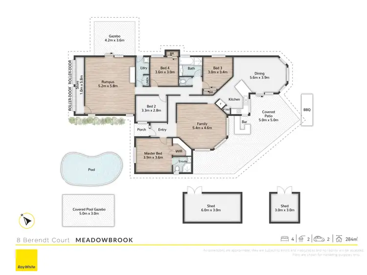 Floorplan of Homely house listing, 8 Berendt Court, Meadowbrook QLD 4131
