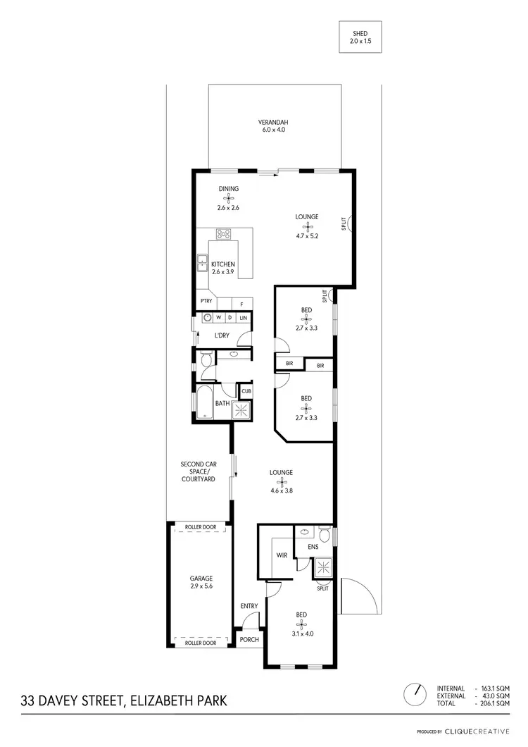 Floorplan of Homely house listing, 33 Davey Street, Elizabeth Park SA 5113