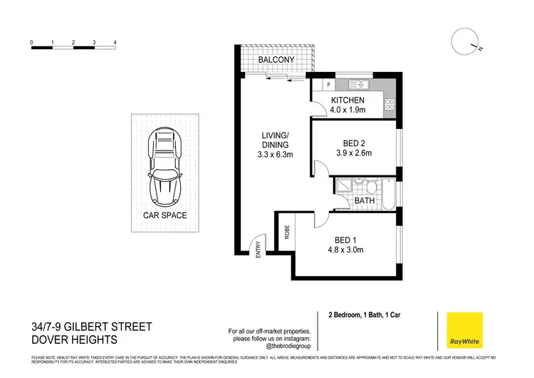 Floorplan of Homely apartment listing, 34/7-9 Gilbert Street, Dover Heights NSW 2030