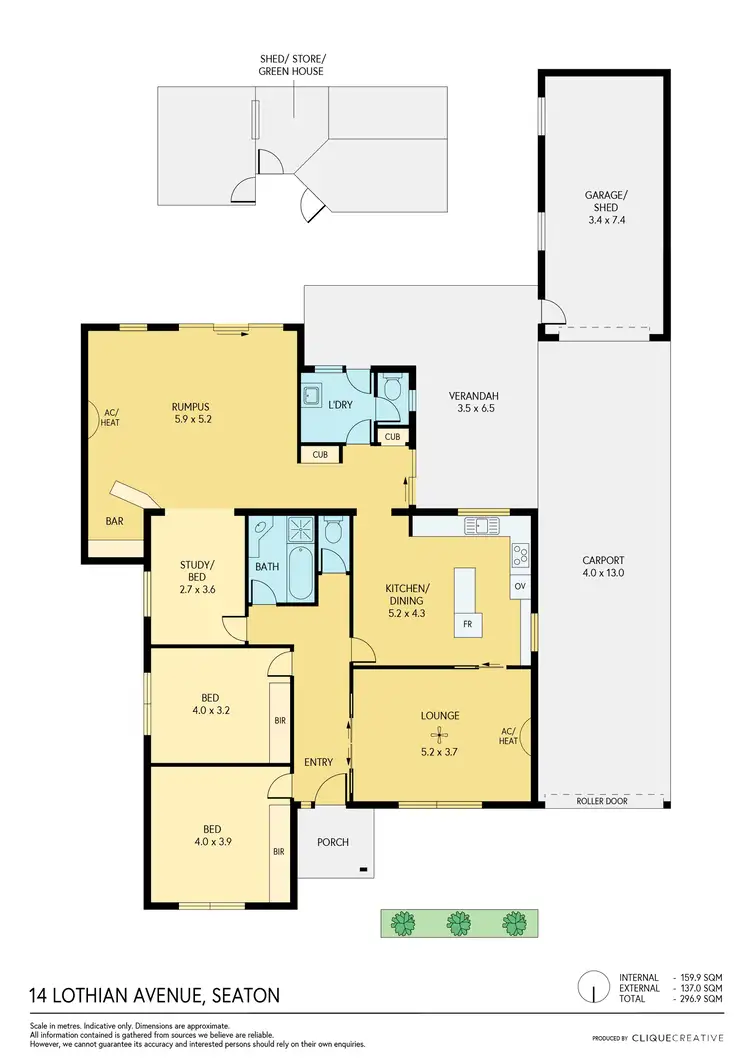 Floorplan of Homely house listing, 14 Lothian Avenue, Seaton SA 5023