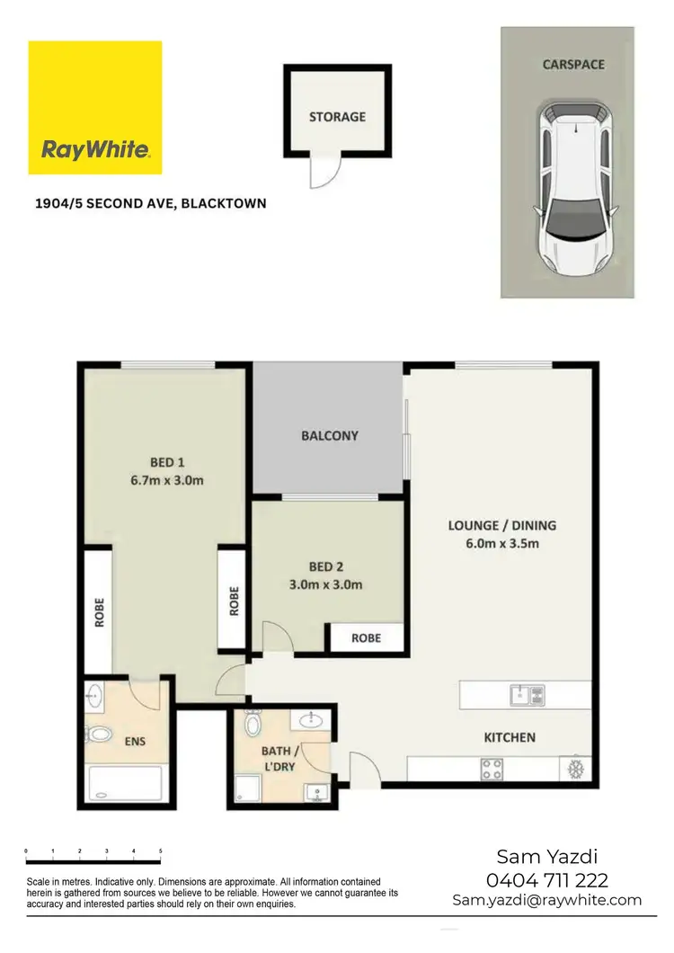 Floorplan of Homely unit listing, 1904/5 Second Avenue, Blacktown NSW 2148
