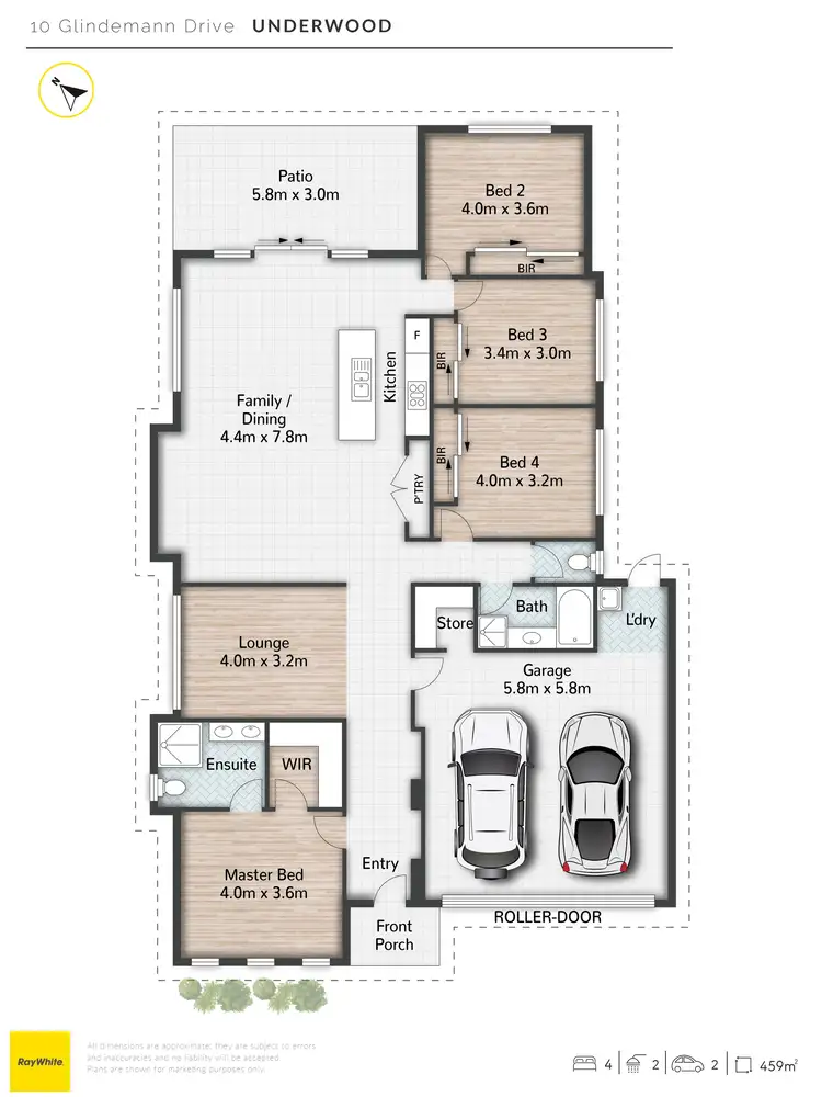 Floorplan of Homely house listing, 10 Glindemann Drive, Underwood QLD 4119