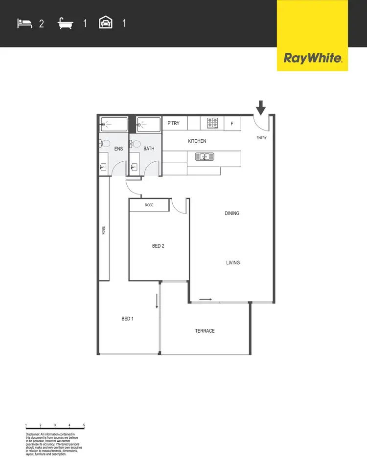 Floorplan of Homely apartment listing, 139/45 West Row, City ACT 2601