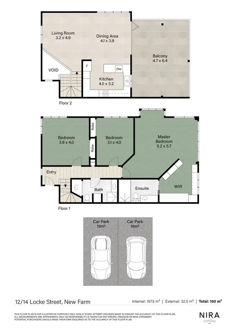 Floorplan of Homely apartment listing, 12/14 Locke Street, New Farm QLD 4005