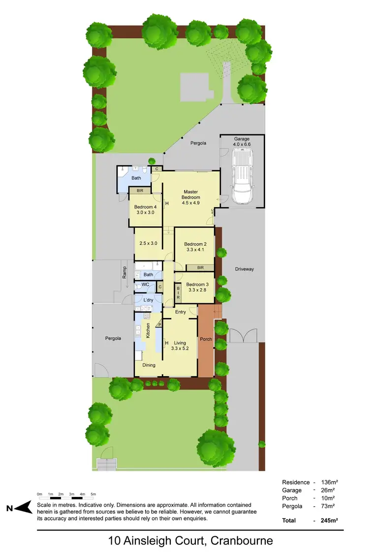 Floorplan of Homely house listing, 10 Ainsleigh Court, Cranbourne VIC 3977