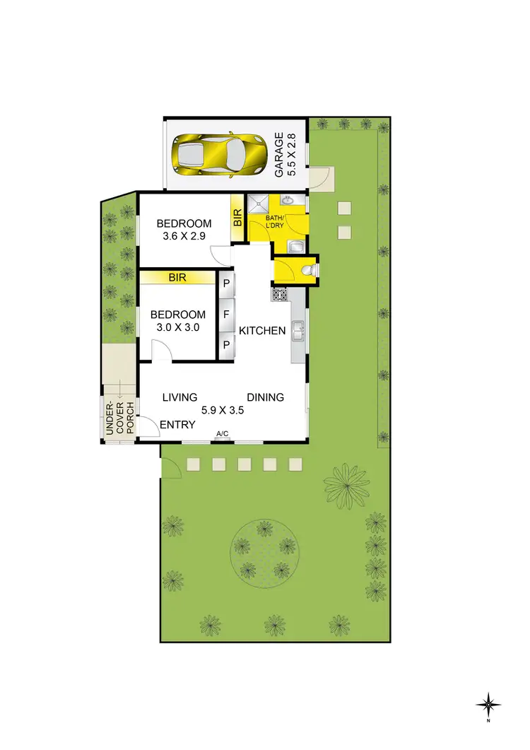Floorplan of Homely unit listing, 6/25-27 Roslyn Road, Belmont VIC 3216