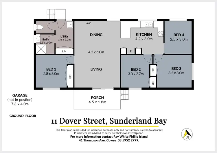 Floorplan of Homely house listing, 11 Dover Street, Sunderland Bay VIC 3922