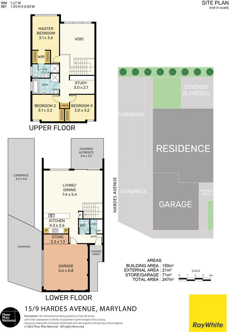Floorplan of Homely townhouse listing, 15/9 Hardes Avenue, Maryland NSW 2287
