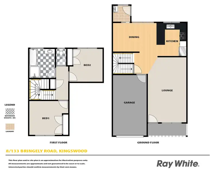 Floorplan of Homely townhouse listing, 8/133 Bringelly Road, Kingswood NSW 2747
