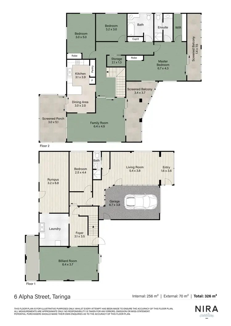 Floorplan of Homely house listing, 6 Alpha Street, Taringa QLD 4068