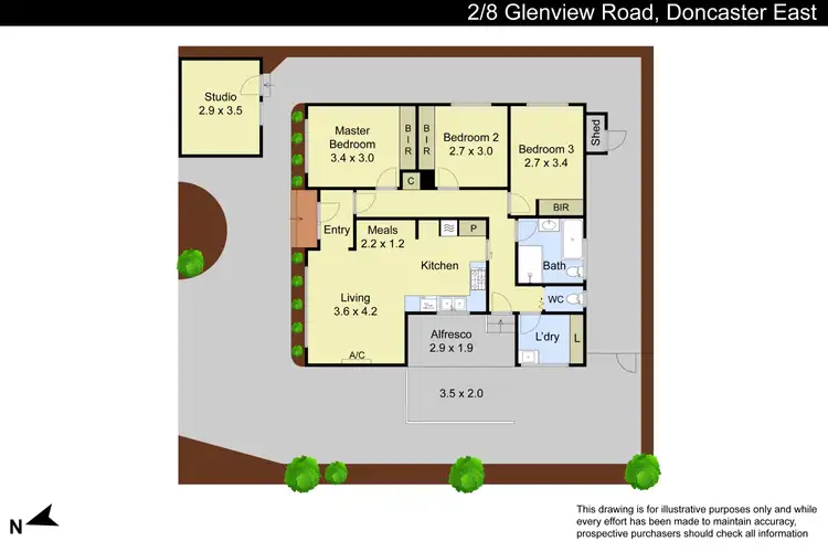 Floorplan of Homely house listing, 2/8 Glenview Road, Doncaster East VIC 3109