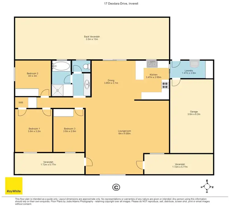 Floorplan of Homely house listing, 17 Deodara Drive, Inverell NSW 2360