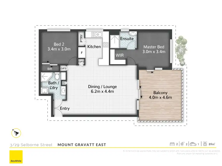 Floorplan of Homely apartment listing, 3/29-31 Selborne Street, Mount Gravatt East QLD 4122