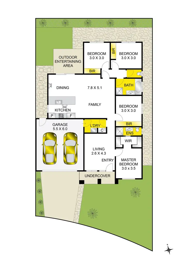 Floorplan of Homely house listing, 51 Orland Circuit, Charlemont VIC 3217