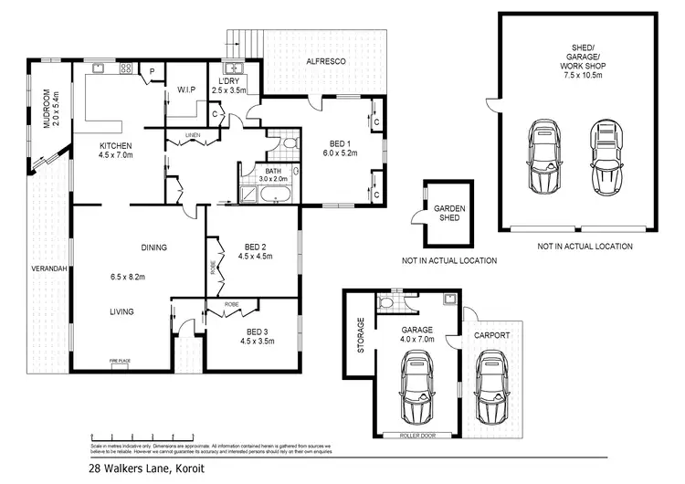 Floorplan of Homely house listing, 28 Walkers Lane, Koroit VIC 3282