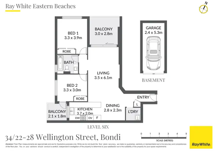 Floorplan of Homely apartment listing, 34/22-28 Wellington Street, Bondi NSW 2026