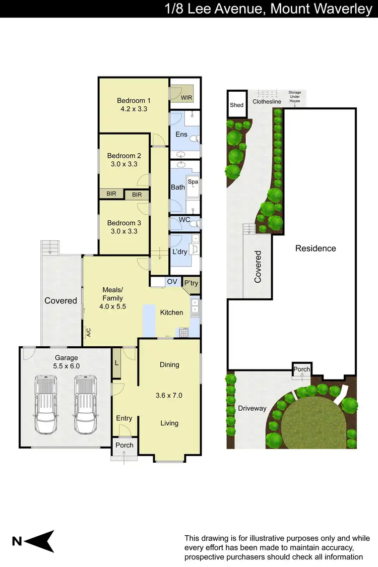 Floorplan of Homely unit listing, 1/8 Lee Avenue, Mount Waverley VIC 3149
