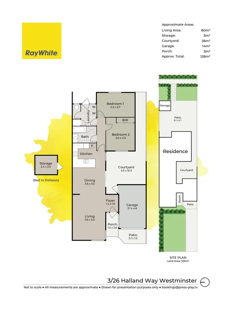 Floorplan of Homely house listing, 3/26 Halland Way, Westminster WA 6061