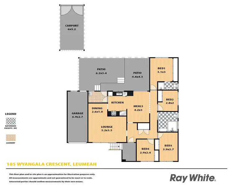 Floorplan of Homely house listing, 185 Wyangala Crescent, Leumeah NSW 2560