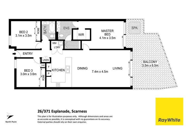 Floorplan of Homely apartment listing, 26/371 Esplanade, Scarness QLD 4655