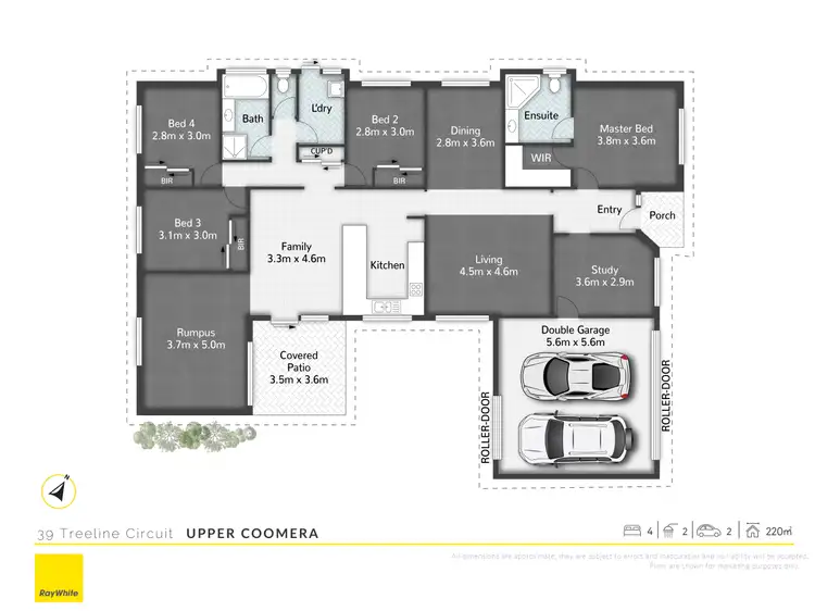Floorplan of Homely house listing, 39 Treeline Circuit, Upper Coomera QLD 4209
