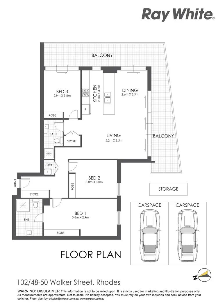 Floorplan of Homely apartment listing, 102/50 Walker Street, Rhodes NSW 2138