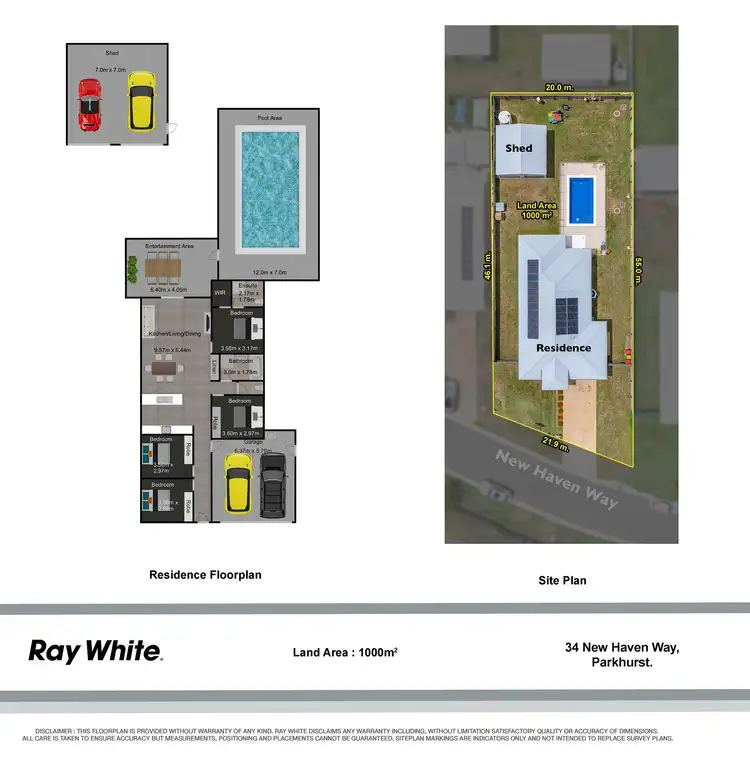 Floorplan of Homely house listing, 34 New Haven Way, Parkhurst QLD 4702