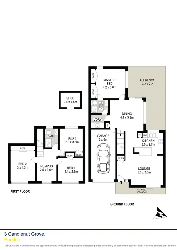 Floorplan of Homely house listing, 3 Candlenut Grove, Parklea NSW 2768