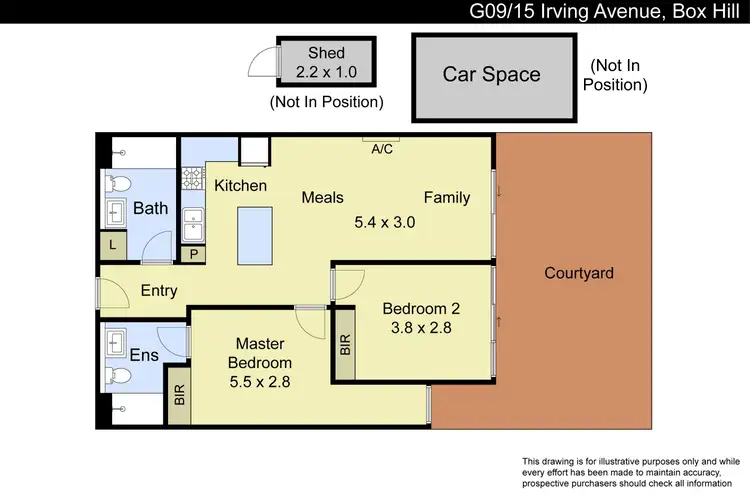 Floorplan of Homely apartment listing, G09/15 Irving Avenue, Box Hill VIC 3128
