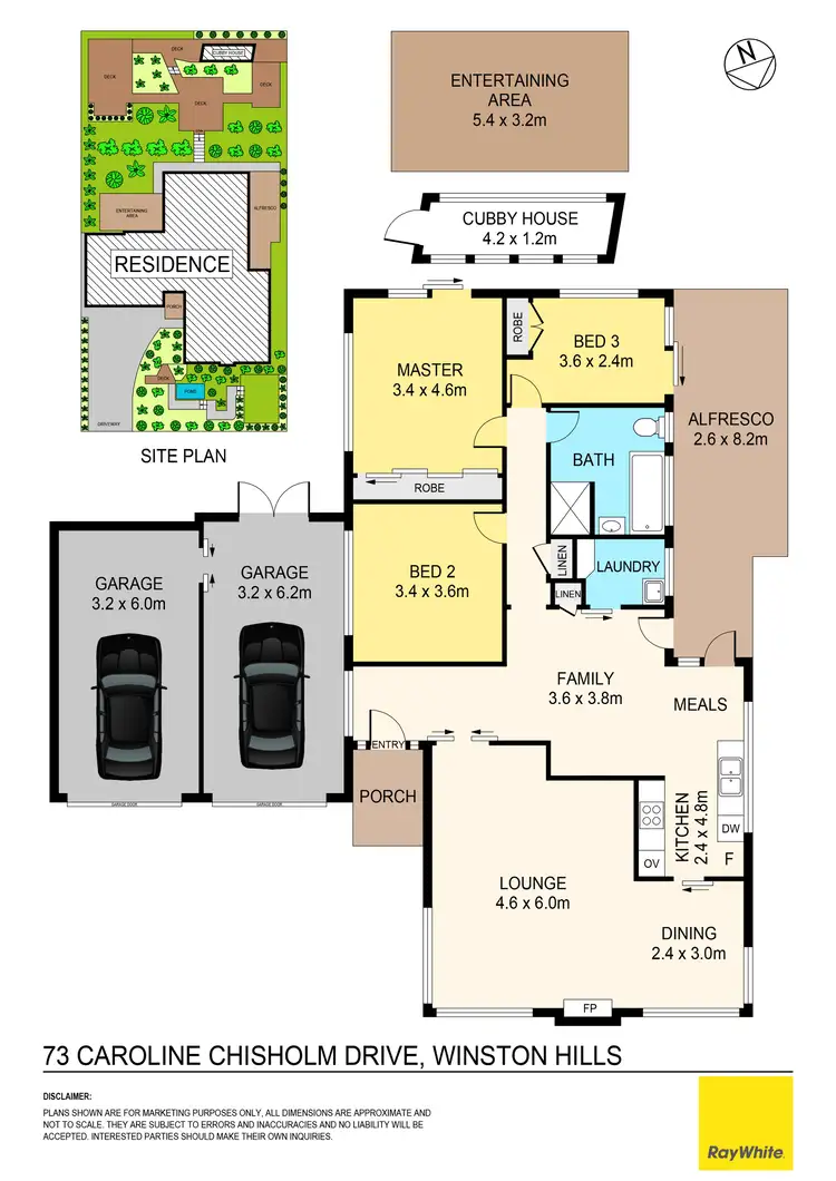 Floorplan of Homely house listing, 73 Caroline Chisholm Drive, Winston Hills NSW 2153