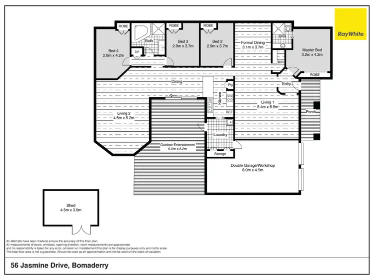 Floorplan of Homely other listing, 56 Jasmine Drive, Bomaderry NSW 2541