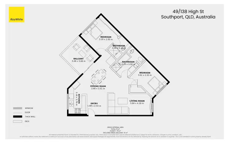 Floorplan of Homely apartment listing, 49/138 High Street, Southport QLD 4215