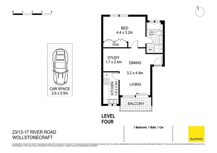Floorplan of Homely apartment listing, 23/13-17 River Road, Wollstonecraft NSW 2065