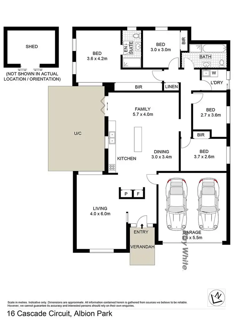 Floorplan of Homely house listing, 16 Cascade Circuit, Albion Park NSW 2527