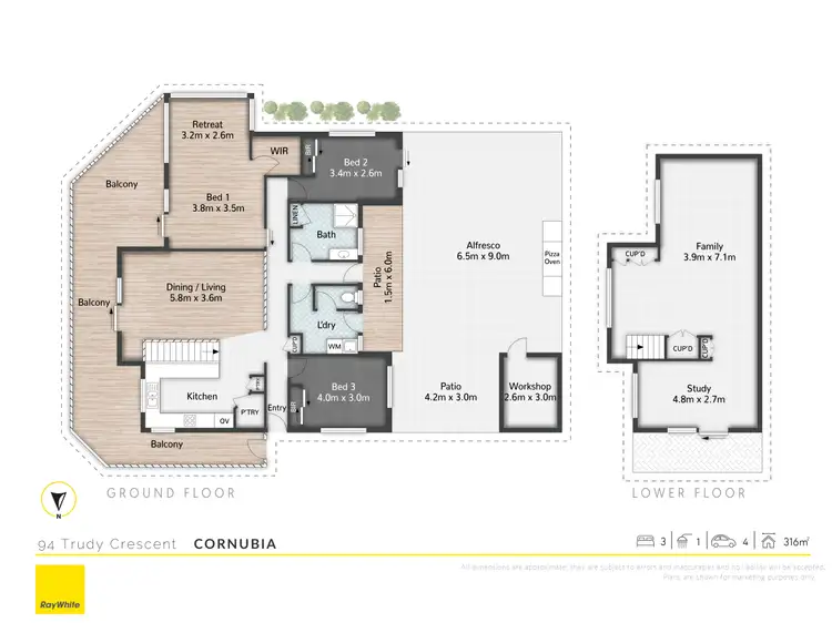 Floorplan of Homely house listing, 94 Trudy Crescent, Cornubia QLD 4130