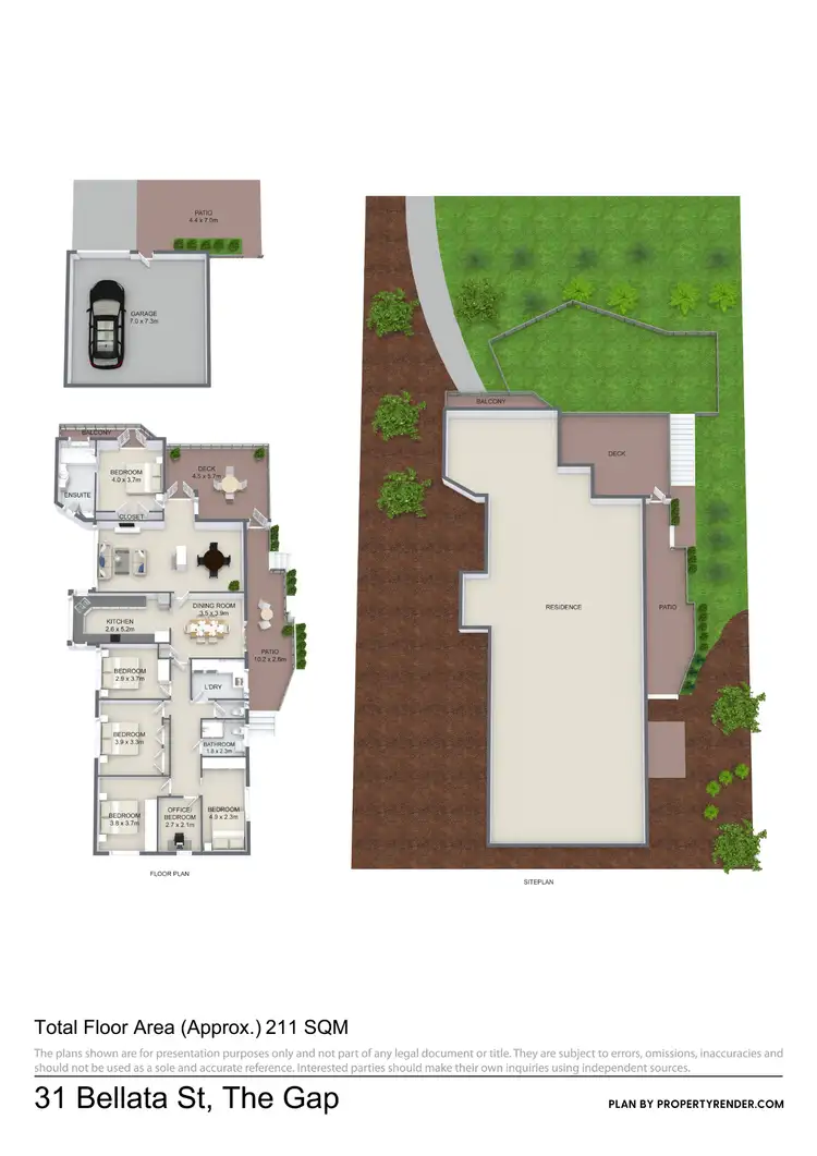 Floorplan of Homely house listing, 31 Bellata Street, The Gap QLD 4061