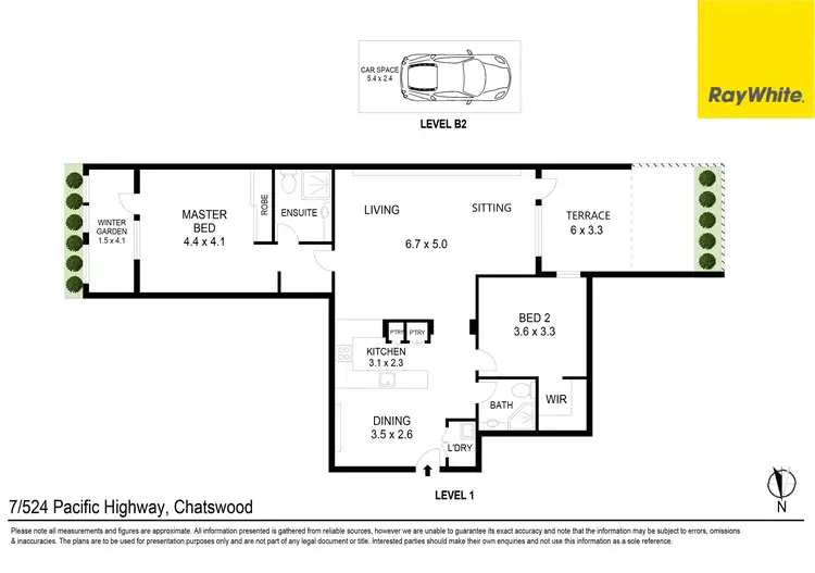 Floorplan of Homely unit listing, 7/524-542 Pacific Highway, Chatswood NSW 2067