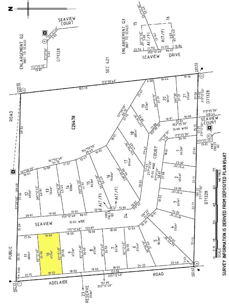 Floorplan of Homely land listing, 45 Seaview Court, Stansbury SA 5582