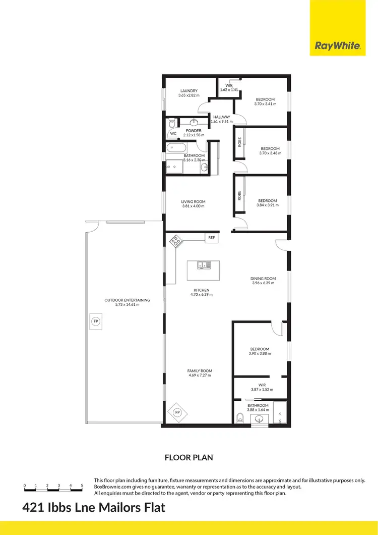 Floorplan of Homely house listing, 421 Ibbs Lane, Mailors Flat VIC 3275
